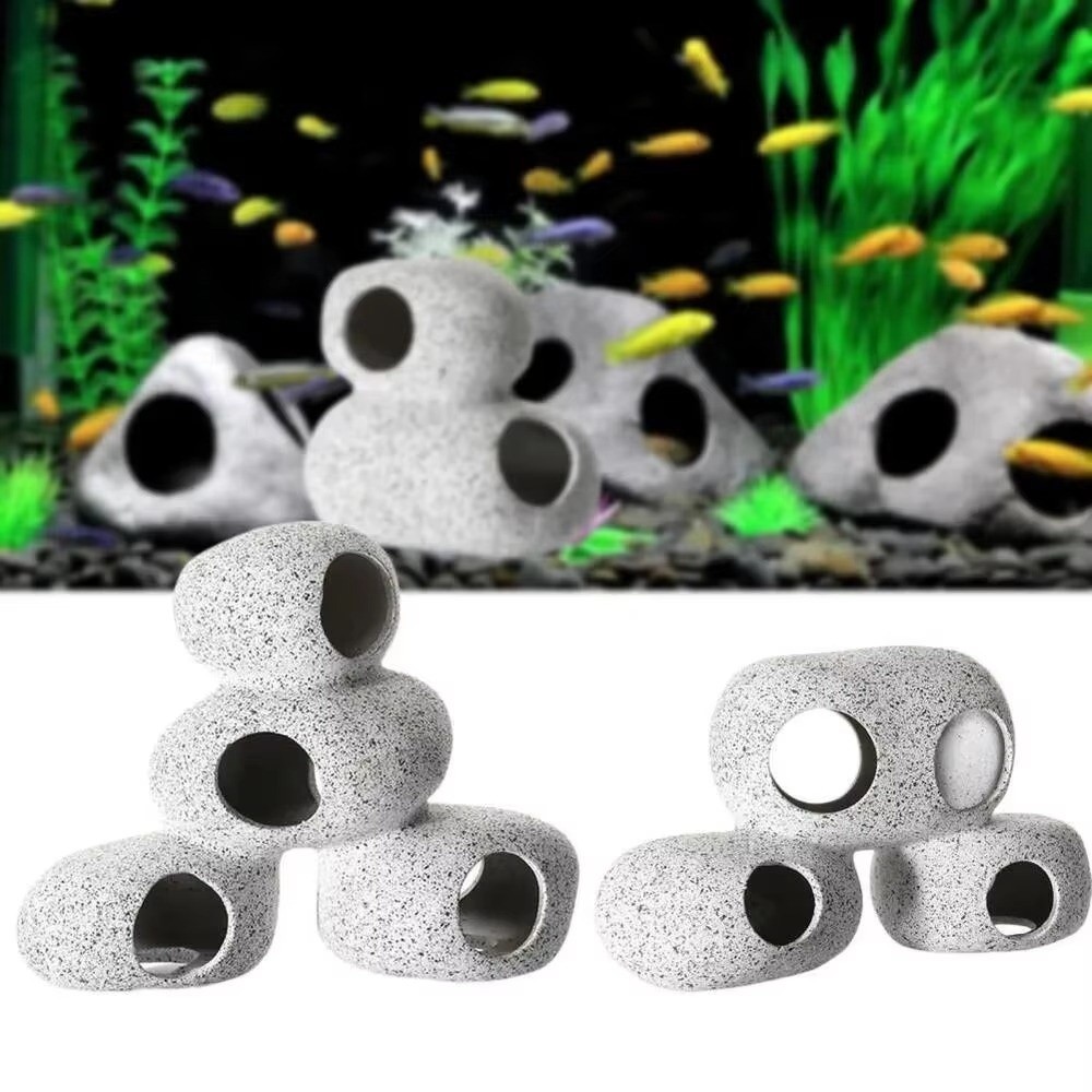 Aquarium Marine Sand - Rocha de Argila Roxa para Aquário,