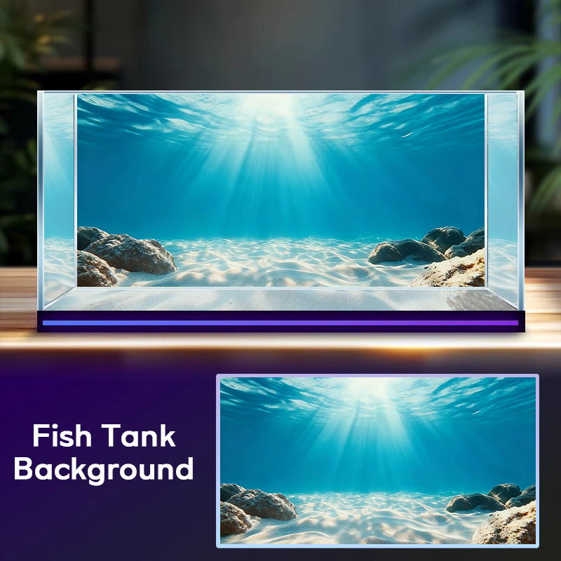 Aquarium Marine Sand - Areia Azul Transparente, Pintura de Fundo