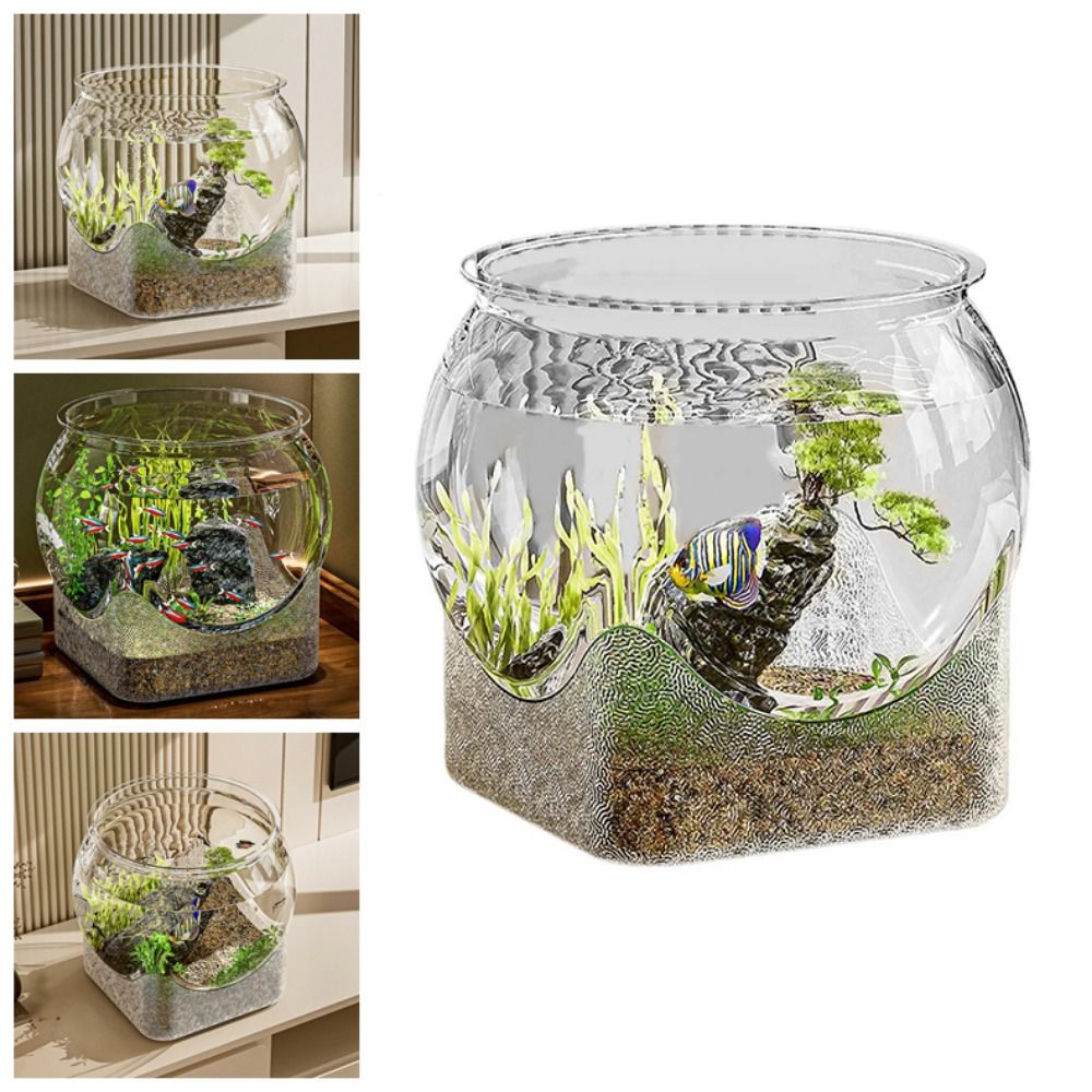 Marine Aquarium With Sump - Aquário Redondo Ultra Transparente com Tampa