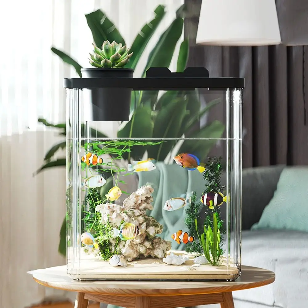 Aquário de Mesa com Bomba de Á - Marine Aquarium With Sump avaliação e preço