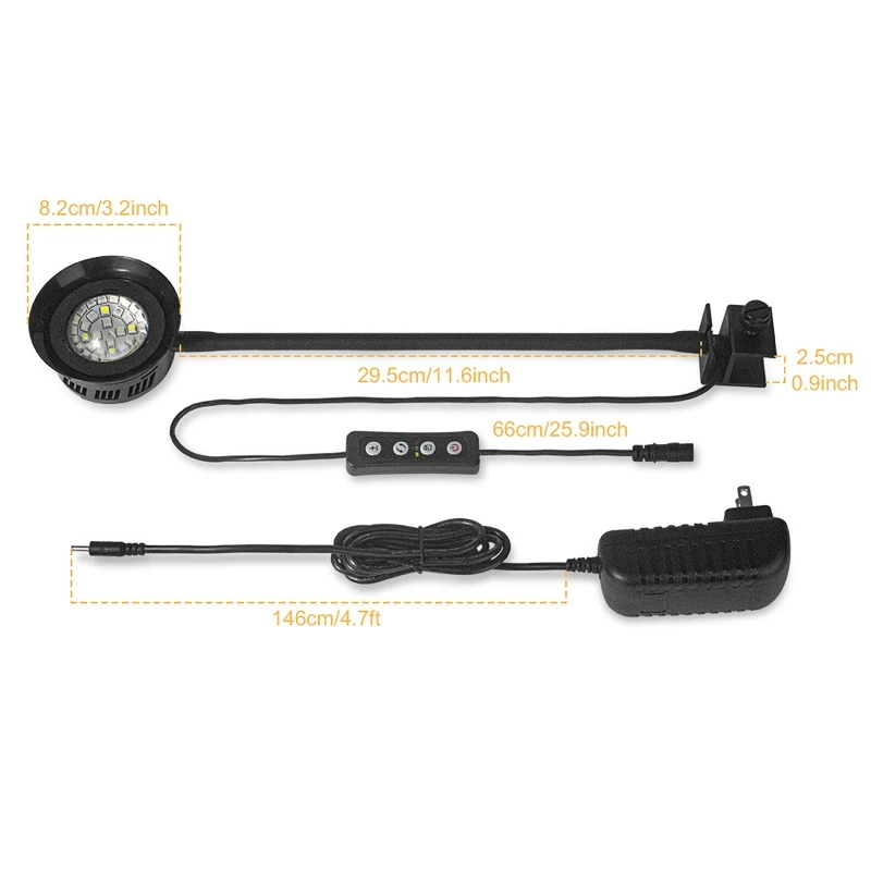30w iluminação regulável led m - Marine Aquarium Timing avaliação e preço
