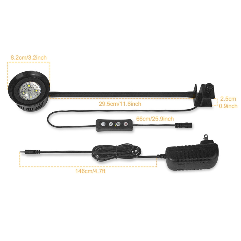 Aquário led luz de recife água - Marine Aquarium Timing avaliação e preço