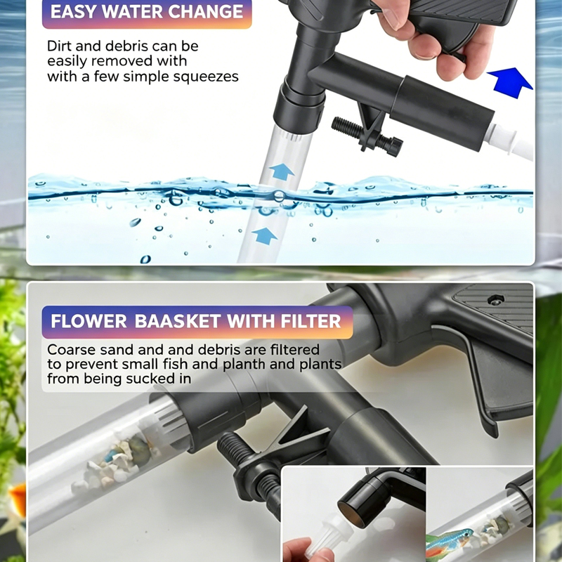 Bomba Manual de Troca de Água  - Aquarium Marine Sand avaliação e preço