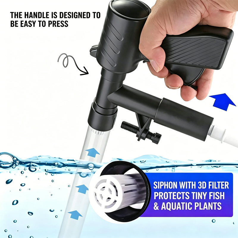 Bomba Manual de Troca de Água  - Aquarium Marine Sand avaliação e preço