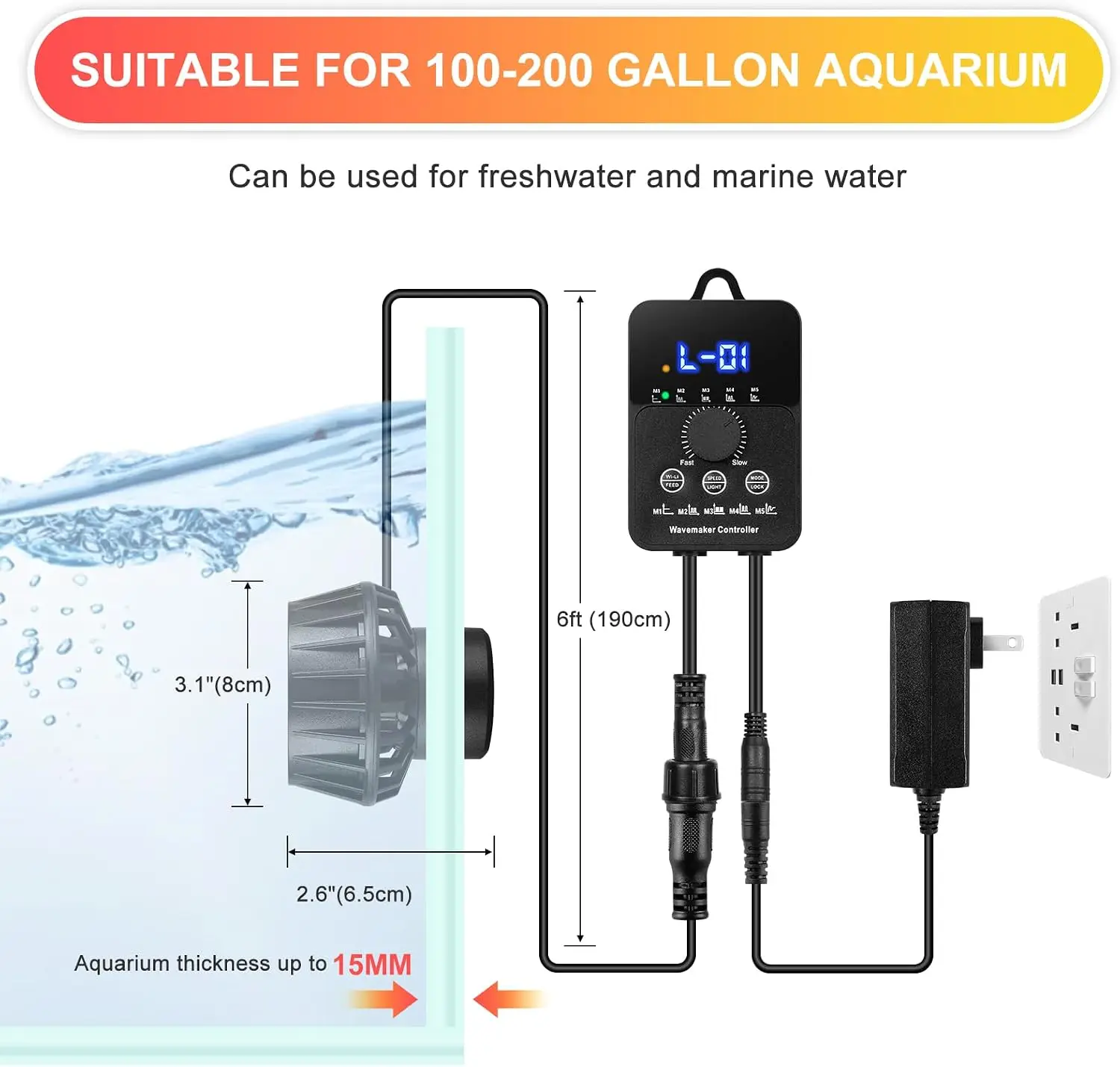 Gerador de Ondas para Aquário  - Powerhead Wave Maker avaliação e preço